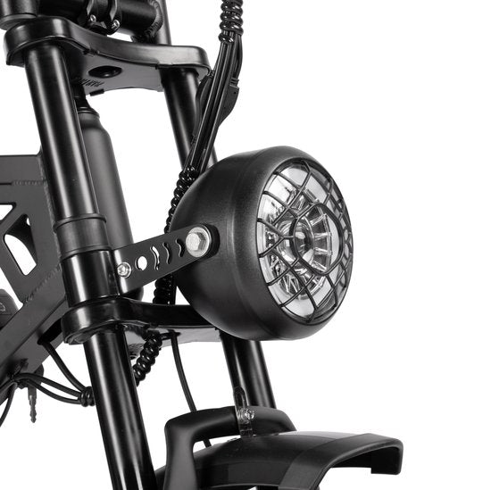 V20 Pro Fatbike - READY TO RIDE - Hydraulic Brakes - Alarm System + Rear Seat + Phone Holder + Footrests - 250W - 7 Gears