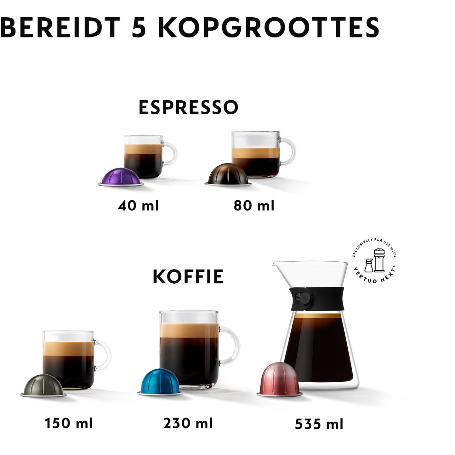 DE LONGHI Vertuo Lattisima ENV300.B Zwart