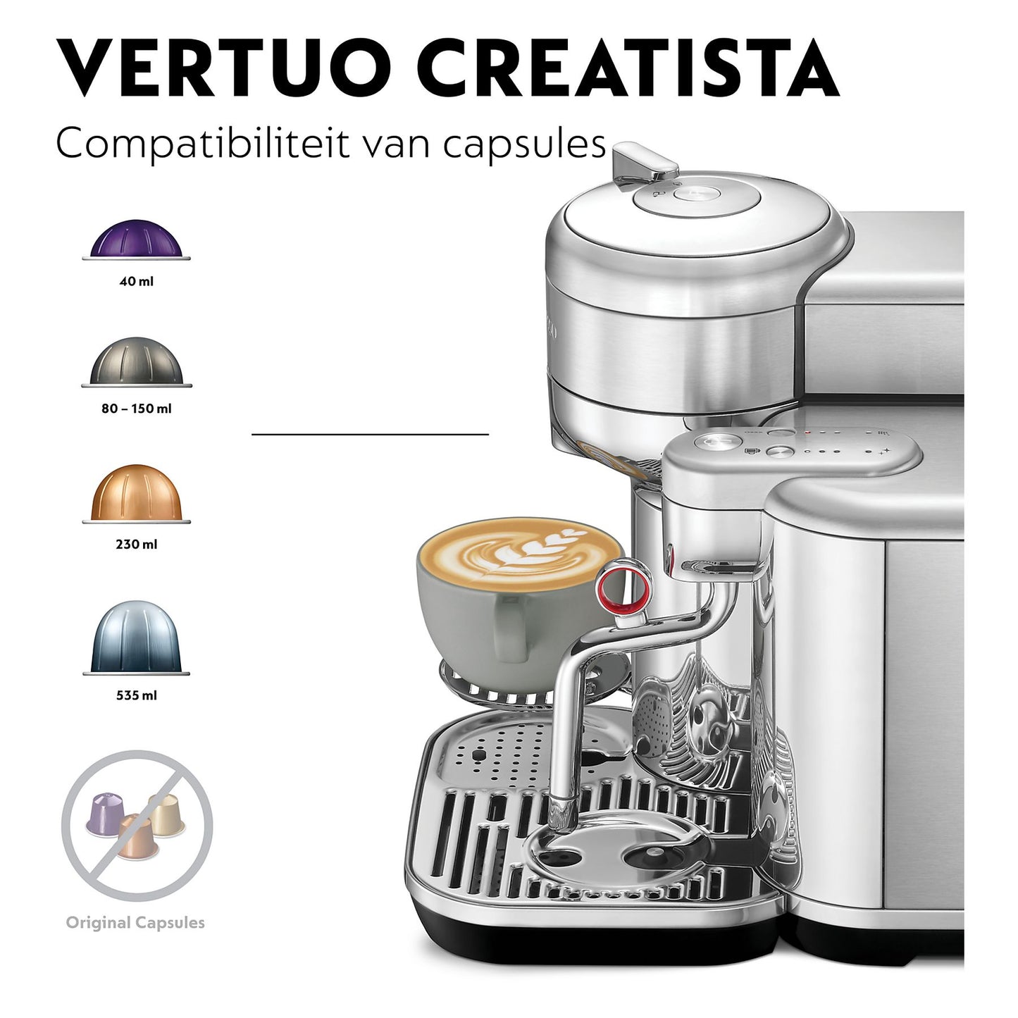 SAGE Vertuo Creatista Stainless Steel