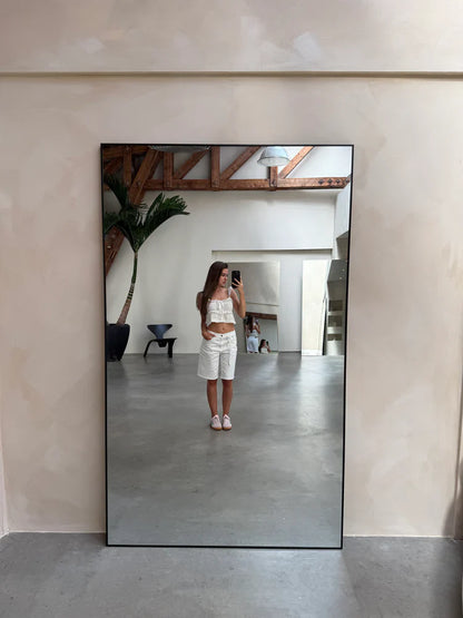 MEGA LARGE MIRROR AURA | 200 cm x 120 cm black