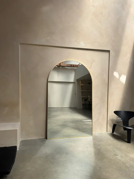 MEGA GROTE SPIEGEL MOON | 200 cm x 120 cm goud