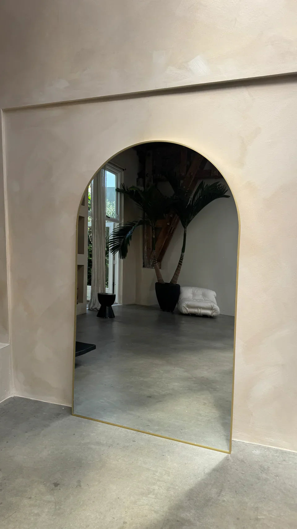 MEGA LARGE MIRROR MOON | 200 cm x 120 cm gold