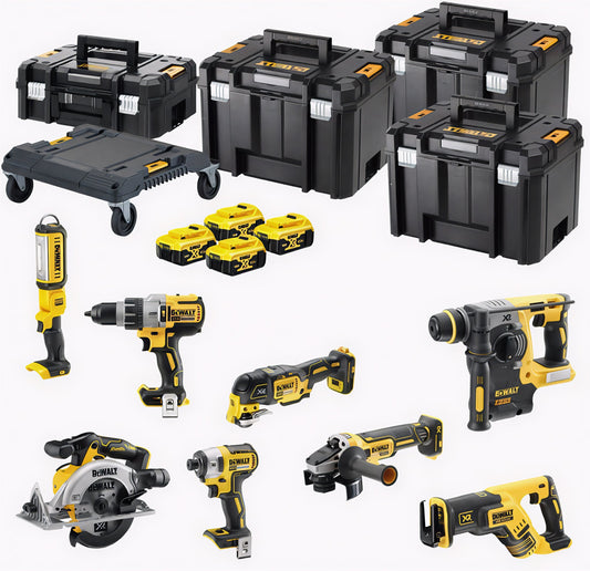 DeWalt DCK853P4T 8-Piece Advantage Set | 4x 18V 5.0Ah in T-Stak Cases