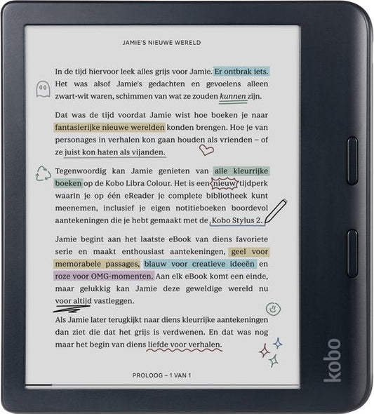E-reader - 7 inch color screen - 32GB - Audiobooks - Black