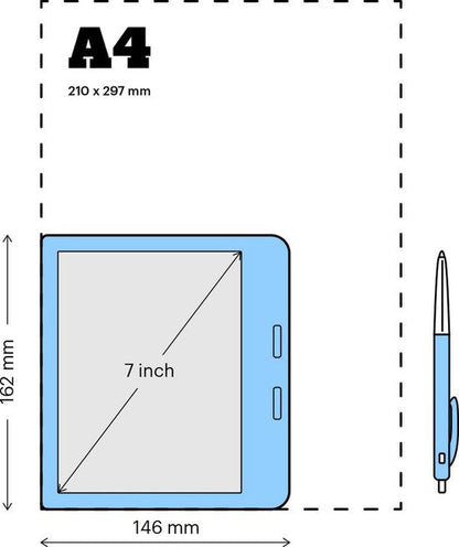 E-reader - 7 inch color screen - 32GB - Audiobooks - Black