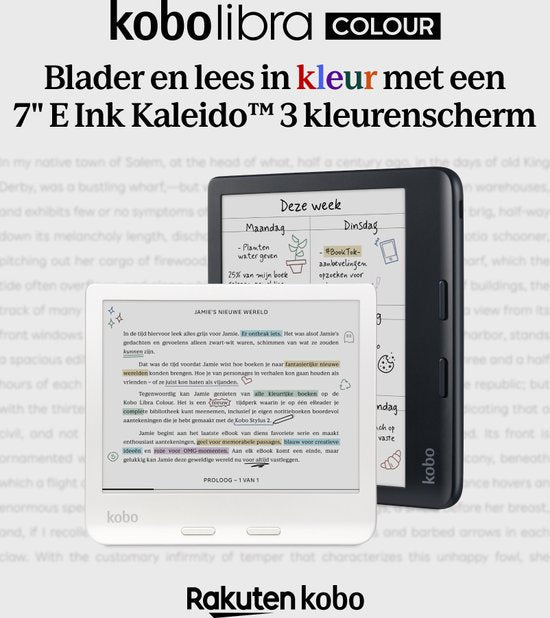 E-reader - 7 inch color screen - 32GB - Audiobooks - Black