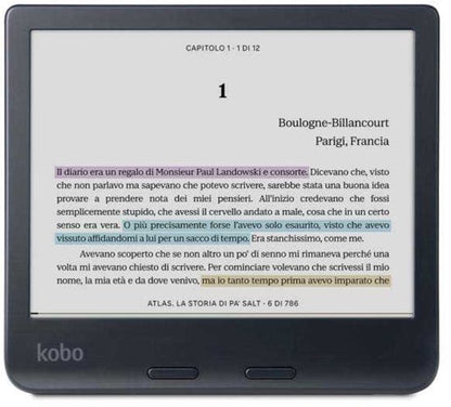 E-reader - 7 inch color screen - 32GB - Audiobooks - Black
