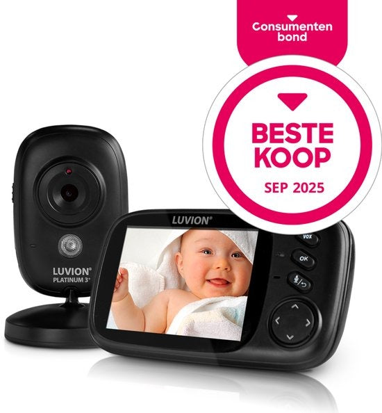 Platinum 3+ Black – Baby Monitor with Camera – Expandable to 2 Baby Cameras – Best Buy Consumers' Association September 2025 – Premium Baby Monitor