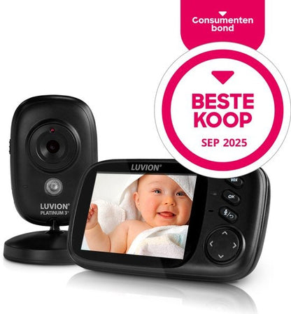 Platinum 3+ Black – Baby Monitor with Camera – Expandable to 2 Baby Cameras – Best Buy Consumers' Association September 2025 – Premium Baby Monitor