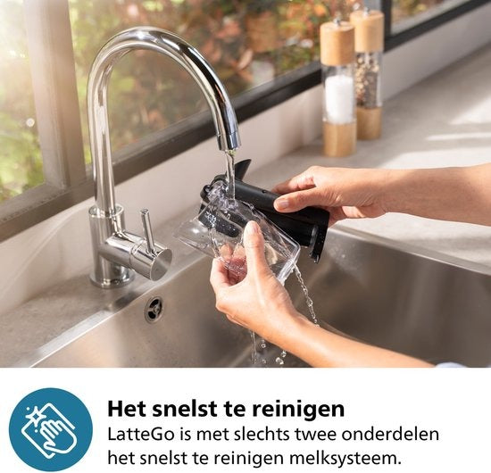 2300 Series – Fully Automatic Espresso Machine – LatteGo Milk System – 4 Different Drinks – Black – EP2334/10