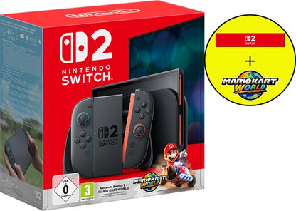 Updated Switch Console 2 - Mario Kart: World Bundle - Black