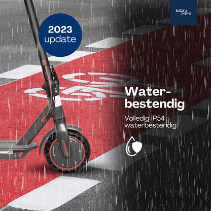 Kick&Move Electric Scooter - Anti-Puncture Tires - 31 km/h - App - LED Lighting - Cruise Control - Shock-Resistant Wheels - Anti-Theft Option