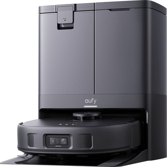 eufy Clean X10 Pro Omni Robot Vacuum Cleaner with Mop - Robot Vacuum 8000 Pa suction power, carpet detection AI obstacle avoidance, washes and dries the mop, automatic emptying and filling