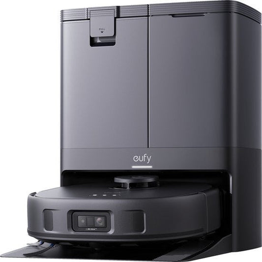 eufy Clean X10 Pro Omni Robot Vacuum Cleaner with Mop - Robot Vacuum 8000 Pa suction power, carpet detection AI obstacle avoidance, washes and dries the mop, automatic emptying and filling